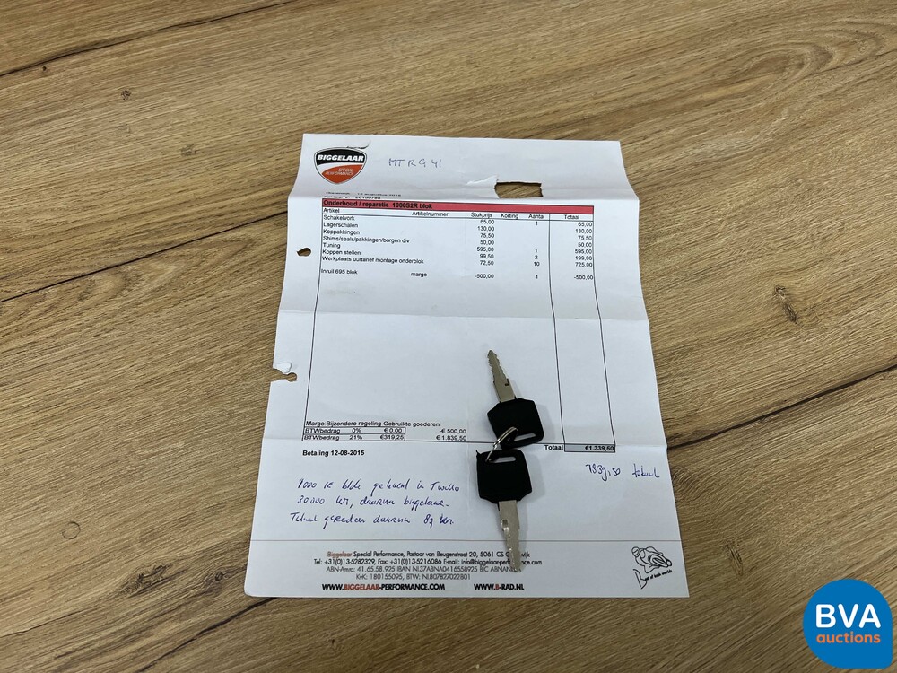 2005 Ducati M800 Tour 97hp, MT-RG-41.