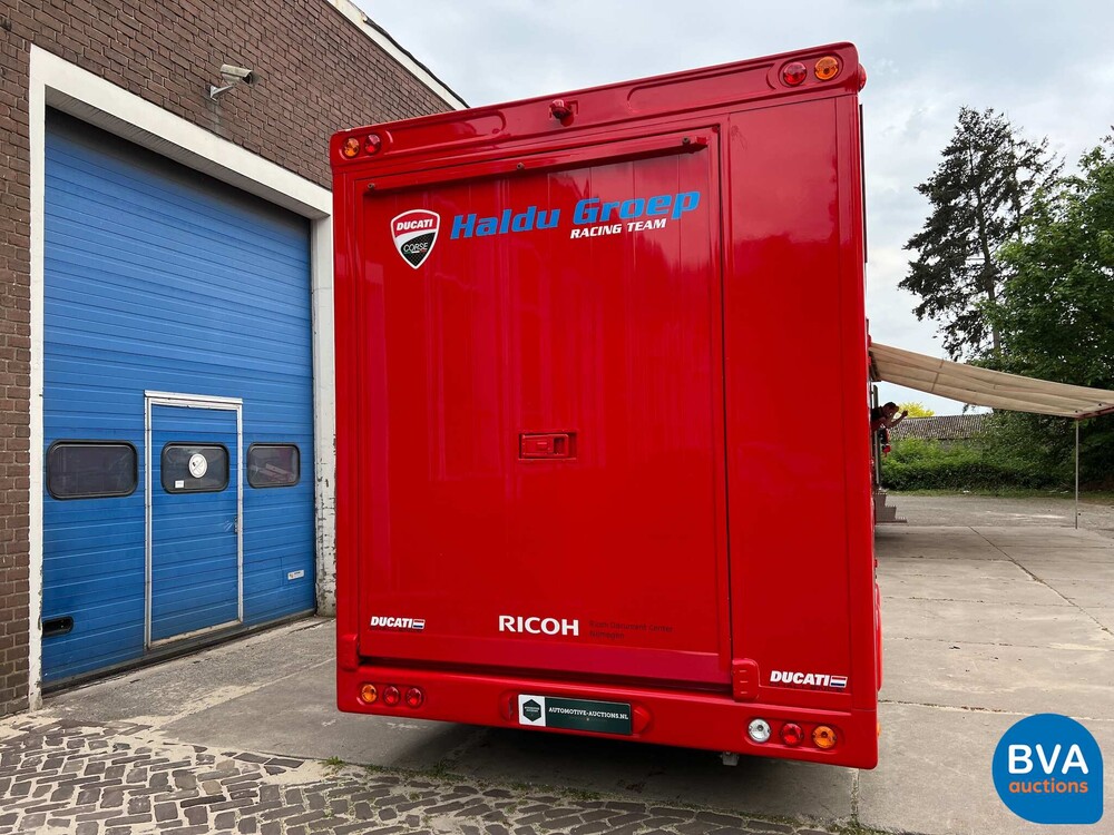 MAN TGL Vrachtauto Camper Kampeerauto Racing Transport + Trailer, 2-SVT-99.