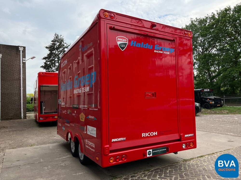 MAN TGL Vrachtauto Camper Kampeerauto Racing Transport + Trailer, 2-SVT-99.