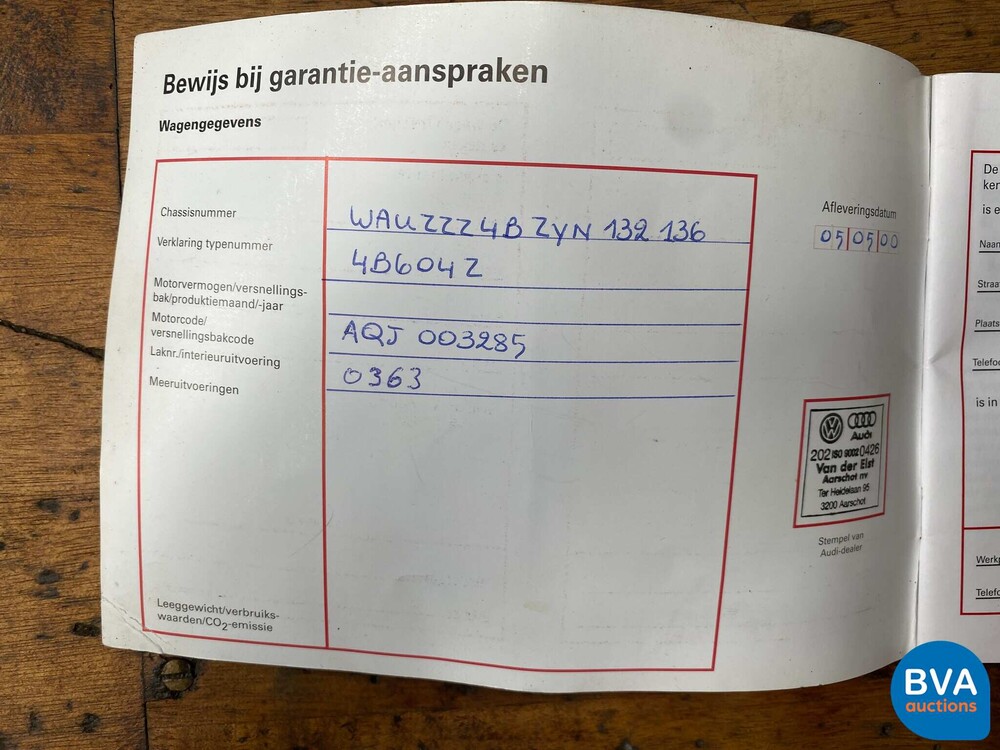 Audi S6 Avant 4.2 V8 quattro A6 Advance 340 PS 2000, 66-ZN-ZF.