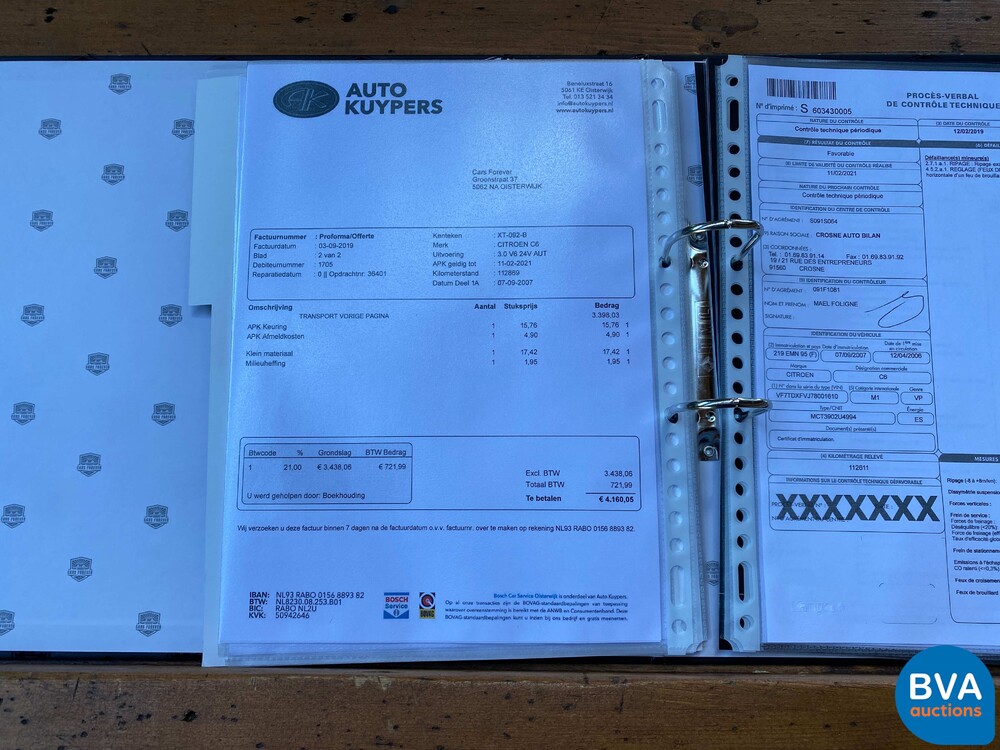 Citroen C6 3.0 V6 211hp 2006, XT-092-B.