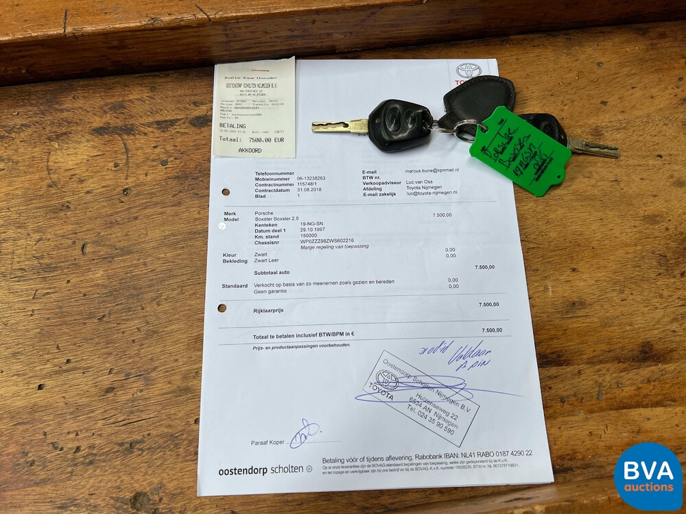 Porsche-Boxster 2.5 204 PS 1997, 19-NG-SN.