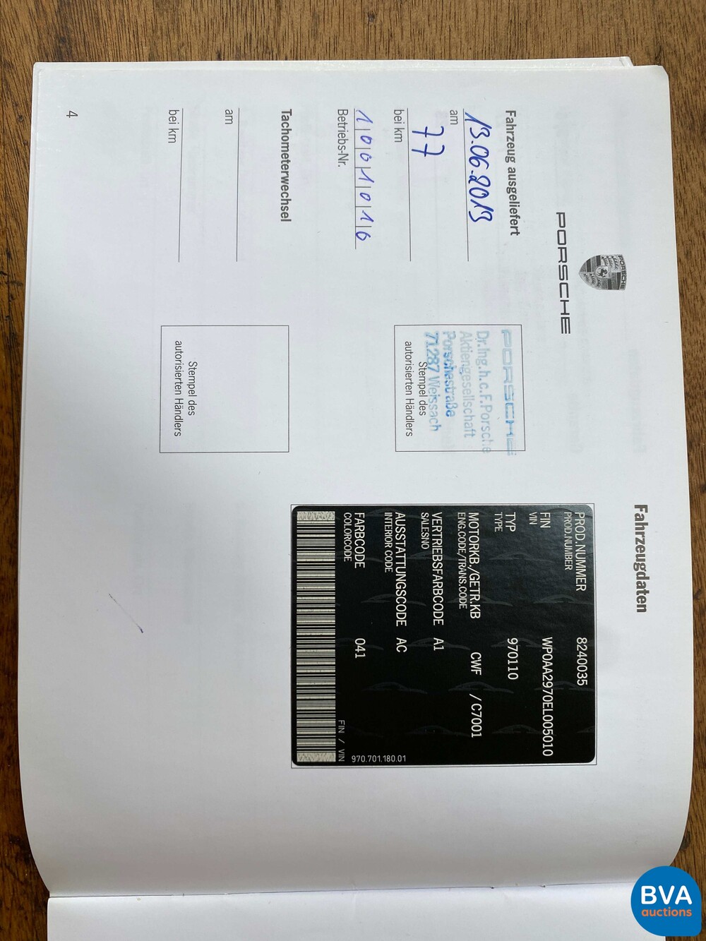 Porsche Panamera 3.6 V6 SportChrono Executive 310 PS 2013, KV-889-L.