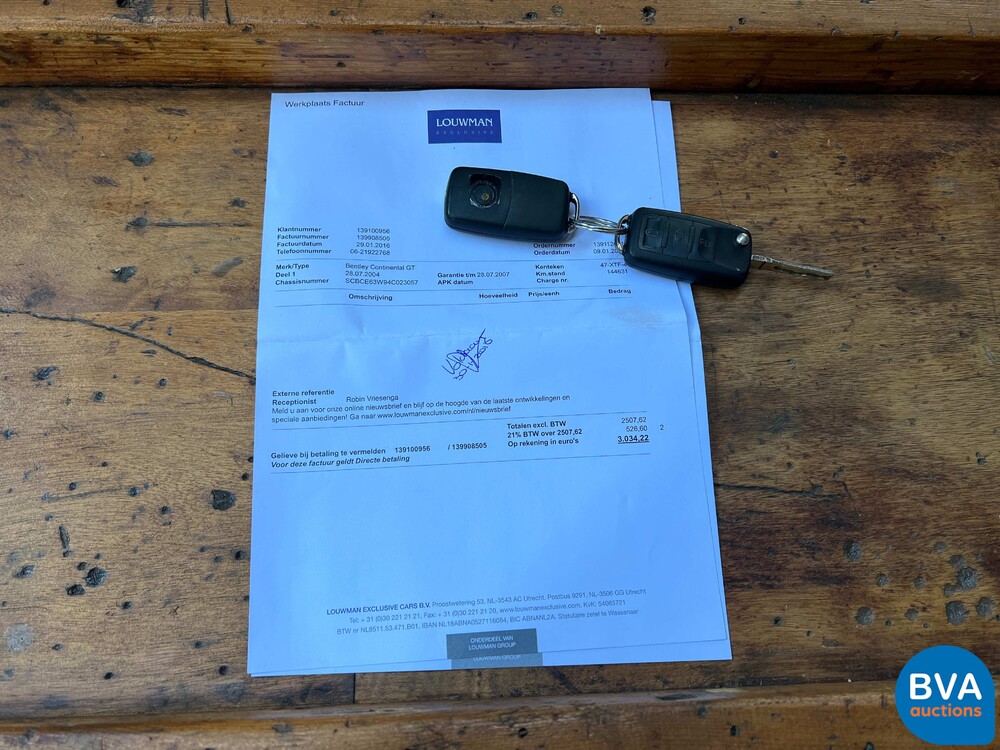 Bentley Continental GT Coupé 6.0 W12 560 PS 2004 YOUNGTIMER, 47-XTF-4.