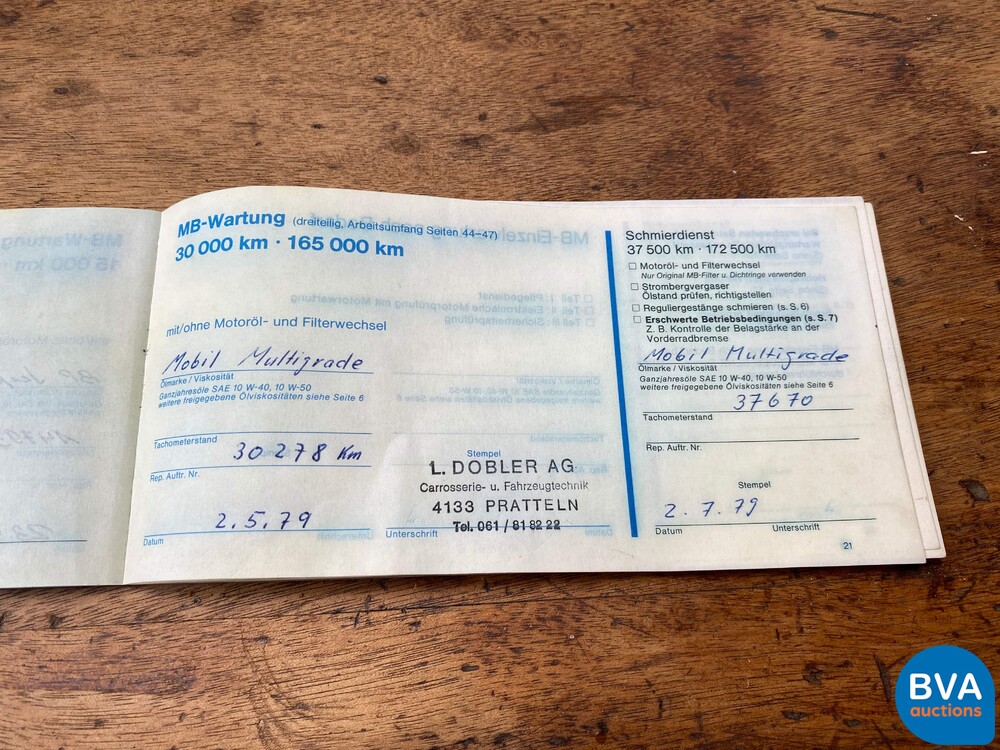 Mercedes-Benz 450 SE S-Klasse 258 PS 1977, 08-YB-12.