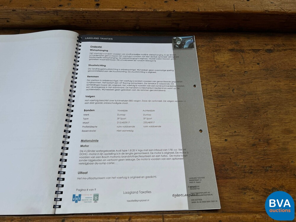 Donkervoort D8 1.8 Audi 180/R Touring 250 PS 2000 BREITSPUR, RN-896-G.