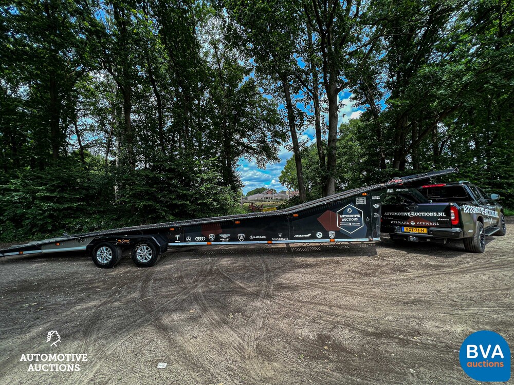 Fifthwheel Bolle Semitrailer car transporter 2016 BE-Combination Auto-ambulance 3 cars, OP-09-BX.