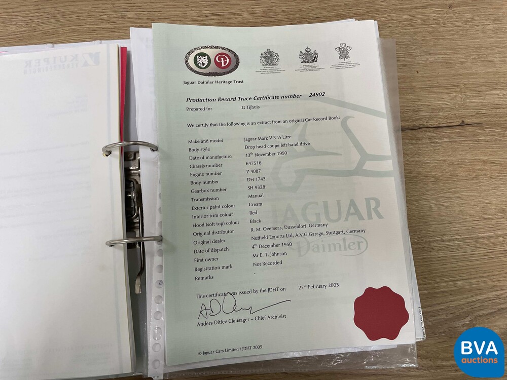 Jaguar Mark V DHC 170hp 1951, AM-72-75.