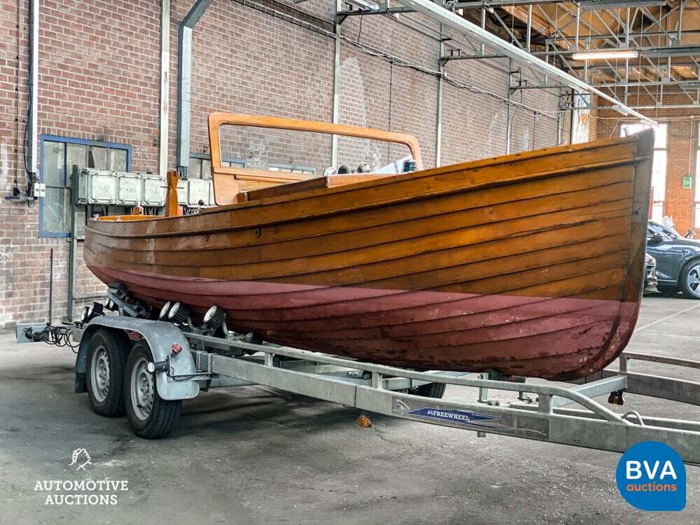 Notarboot / Autoboot Teakholz Vetus 1920.