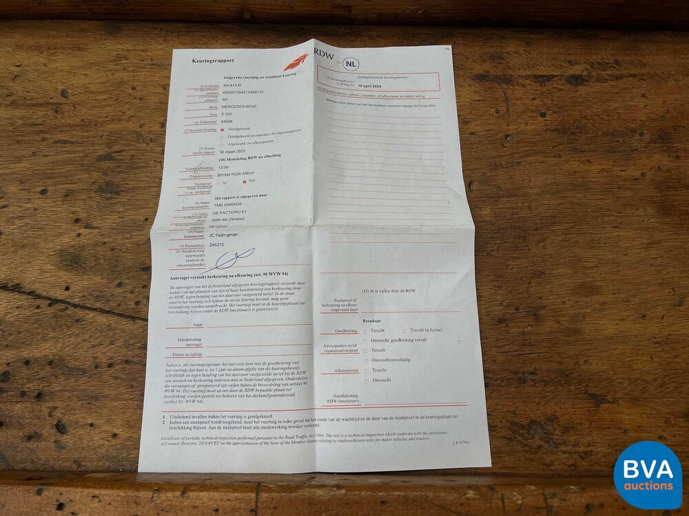 Mercedes-Benz E200 Business Solution AMG E-Klasse 184PS 2018 -Org. NL-, SH-413-D.