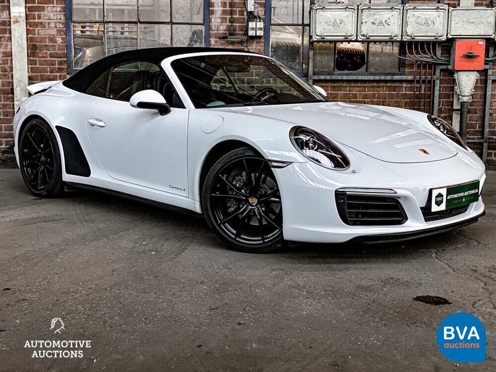 Porsche 911 Carrera 4 3.0 Cabriolet 991.2 SportChrono 370pk 2017, XF-457-L