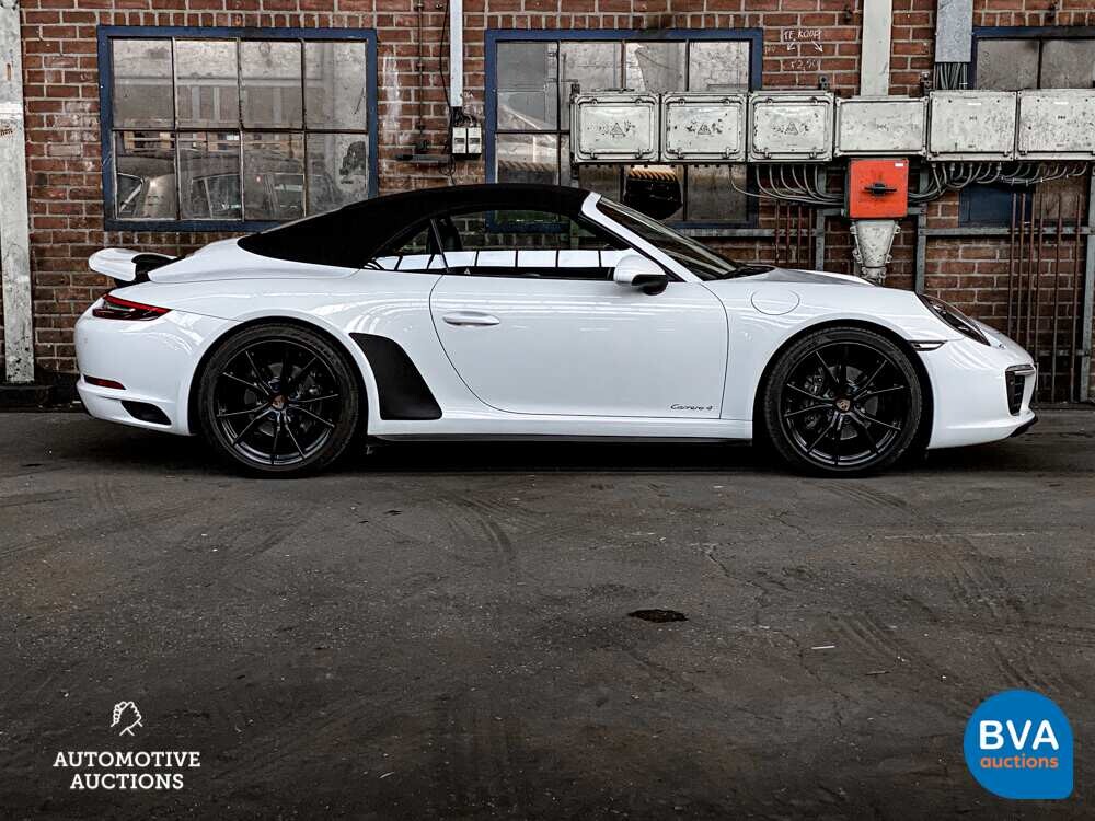 Porsche 911 Carrera 4 3.0 Cabriolet 991.2 SportChrono 370pk 2017, XF-457-L