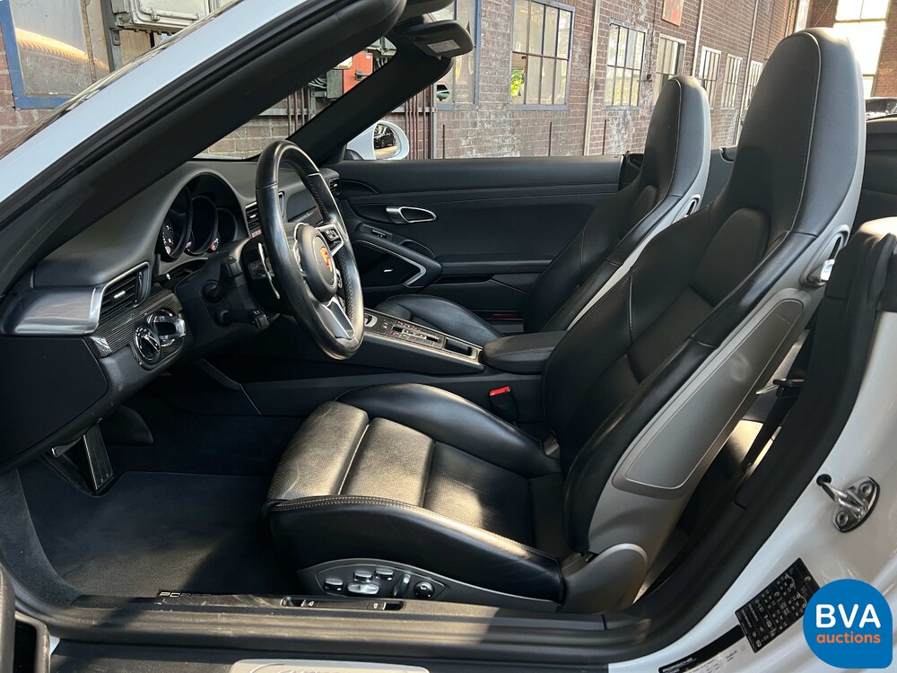 Porsche 911 Carrera 4 3.0 Cabriolet 991.2 SportChrono 370pk 2017, XF-457-L