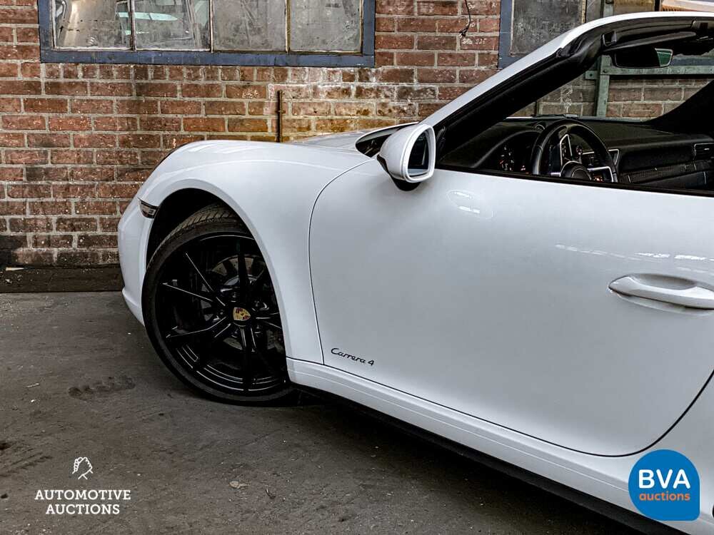 Porsche 911 Carrera 4 3.0 Cabriolet 991.2 SportChrono 370pk 2017, XF-457-L