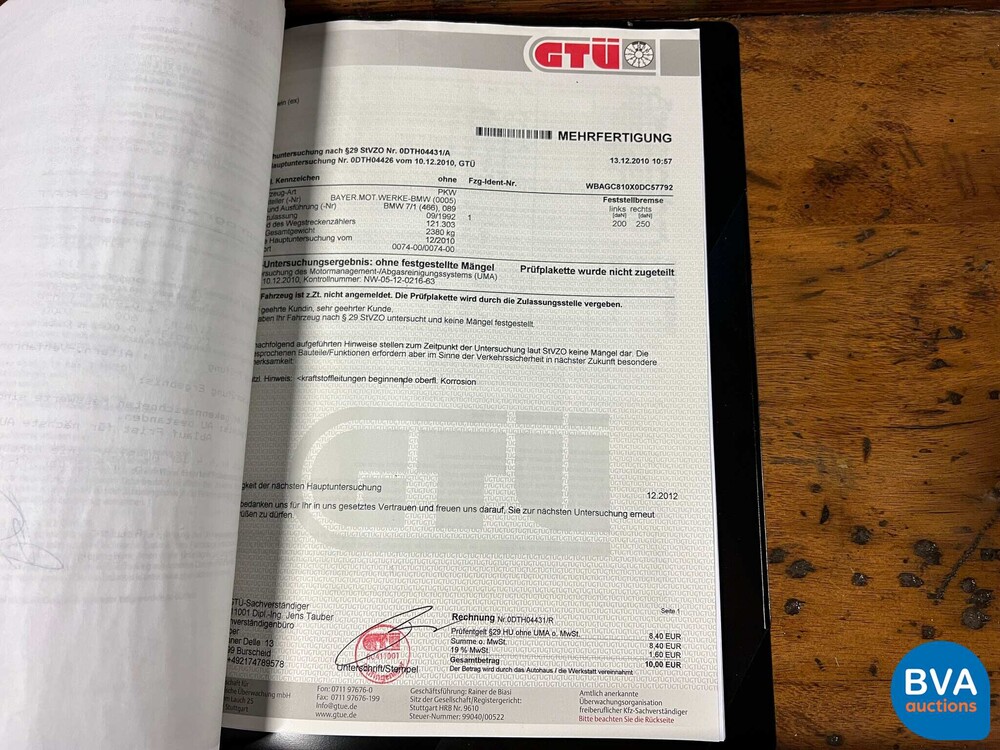 BMW 750iL Highline 7-Serie 5.0 V12 300pk E32 1992