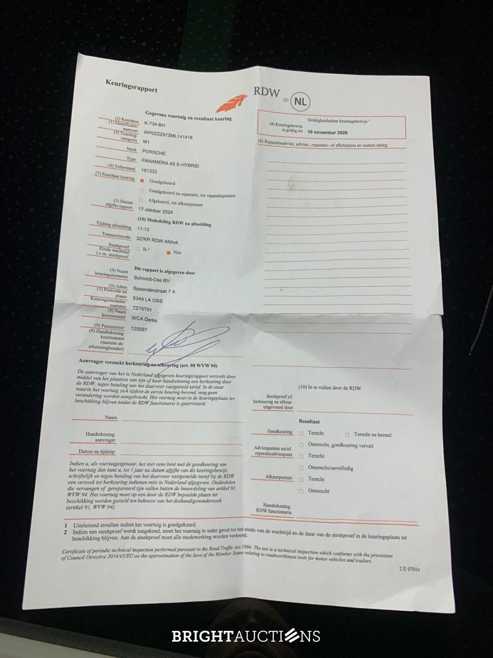 Porsche Panamera 4S E-Hybrid 2.9 V6 FACELIFT 560pk 2020 Sport-Chrono (Origineel-NL + 1e Eigenaar), K-734-BH