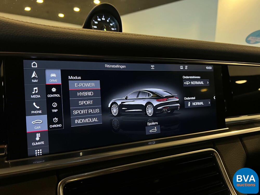 Porsche Panamera 2.9 4 E-Hybrid SportChrono 462pk 2018 -Org. NL-, SV-909-H.