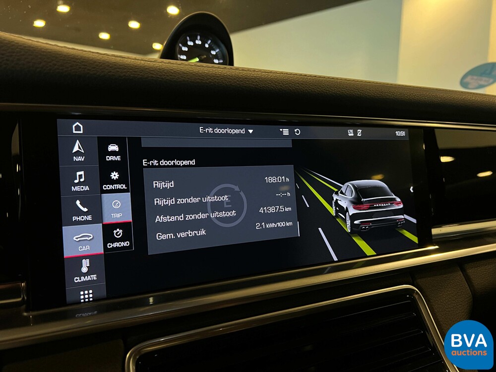 Porsche Panamera 2.9 4 E-Hybrid SportChrono 462pk 2018 -Org. NL-, SV-909-H.