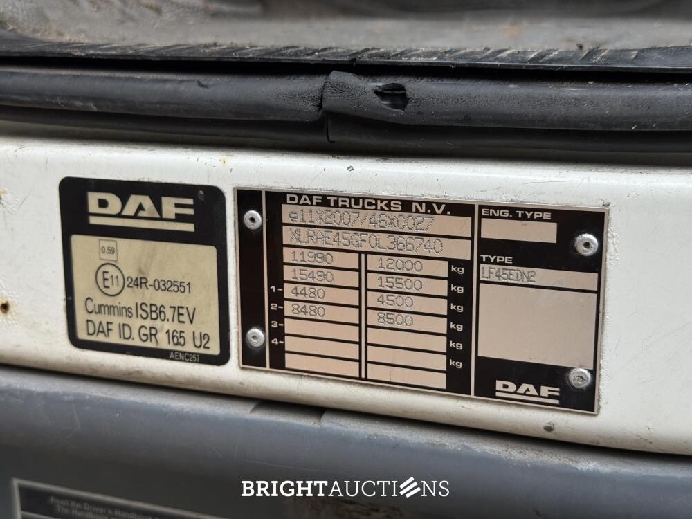 DAF FA LF45 2012 Lorry (Original-NL), BZ-ZT-98