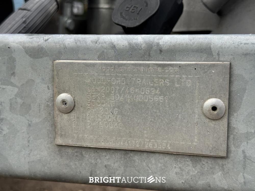 Woodford Trailer RL5-041 2019 (Original-NL + 1st Owner), 60-WV-PL