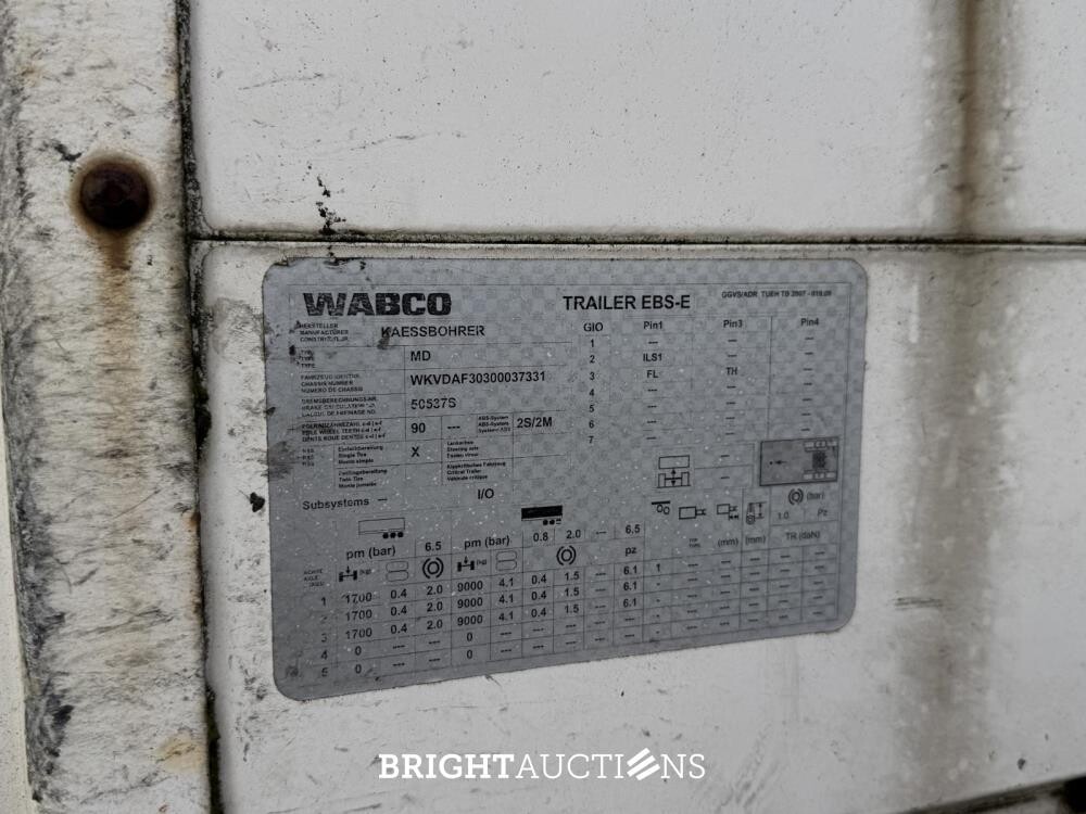 Kaessbohrer MAXIMA Semi-trailer 2011, OL-01-NX