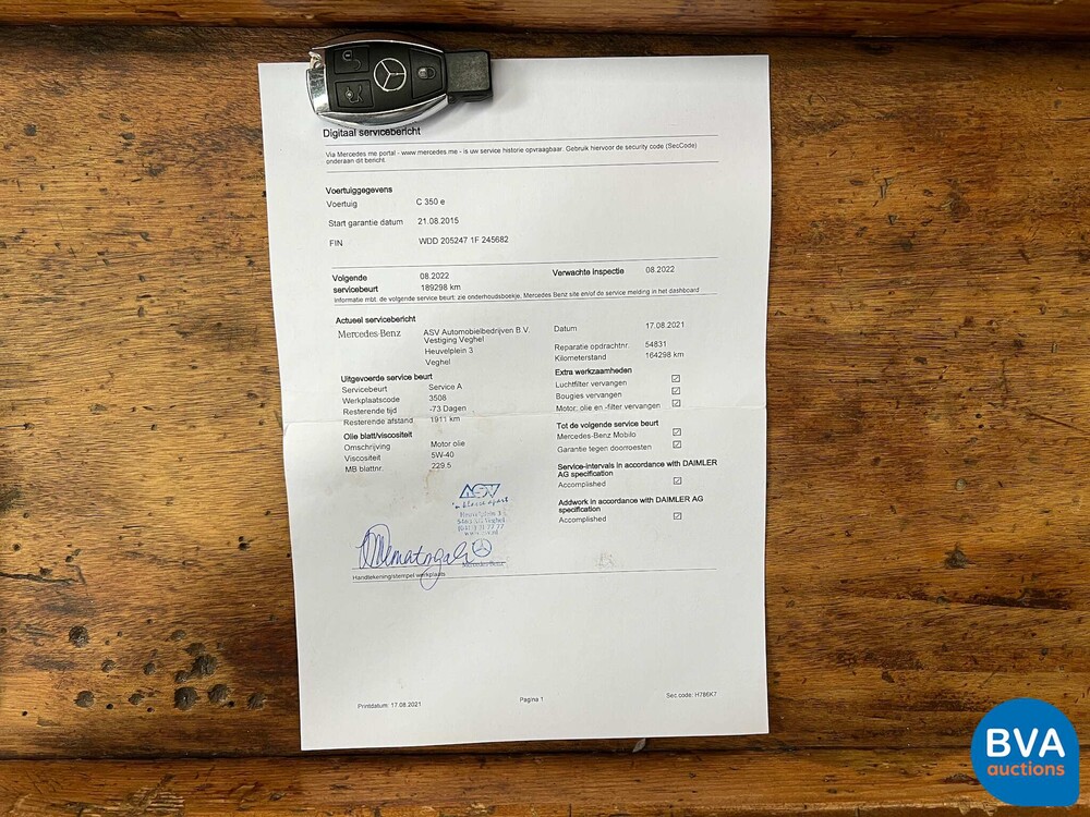 Mercedes-Benz C350e Estate Lease Edition C-Class 211hp 2015 -Org. NL-, GT-107-R.