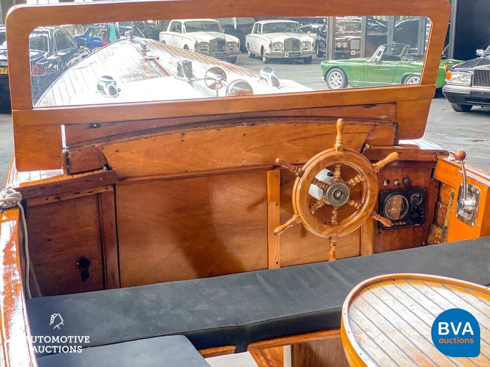 Notarboot / Autoboot Teakholz Vetus 1920.