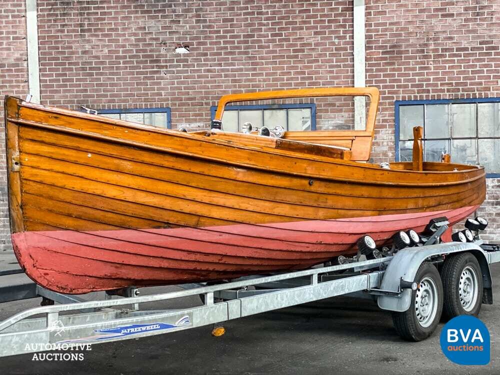 Notarboot / Autoboot Teakholz Vetus 1920.