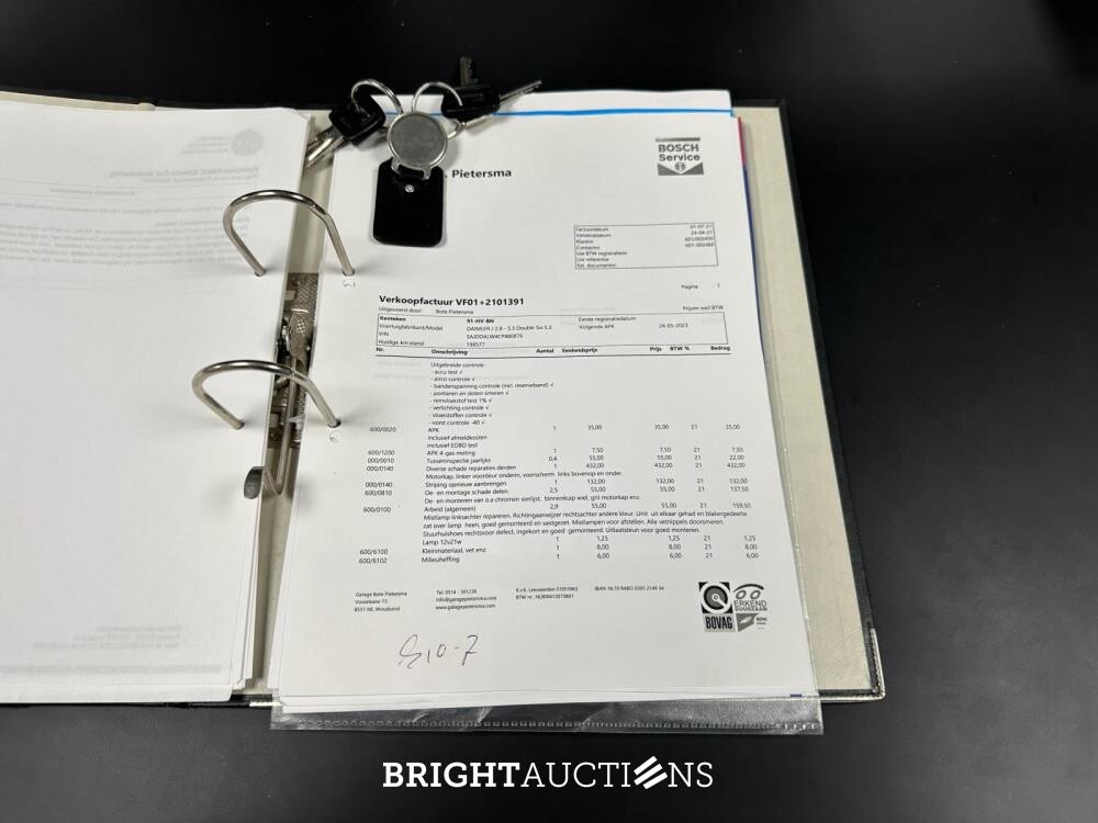 Daimler Double Six 6.0 V12 U9 318pk 1988, 91-HV-BN Youngtimer