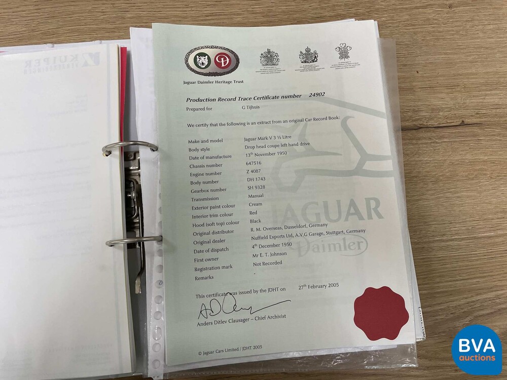 Jaguar Mark V DHC 170hp 1951, AM-72-75.