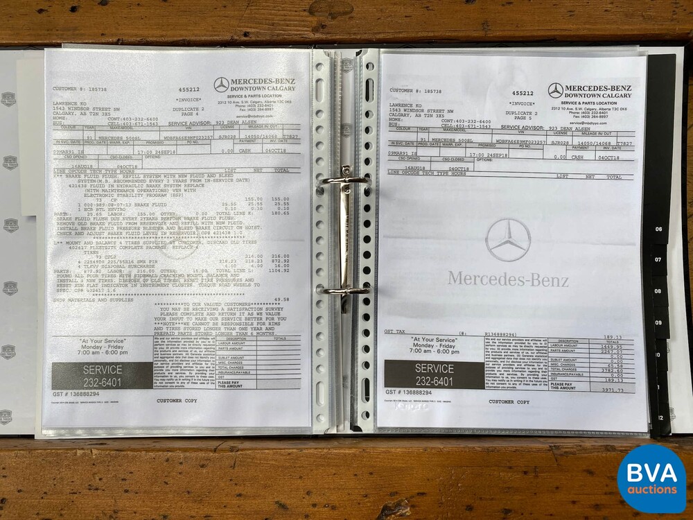 Mercedes-Benz SL500 Roadster 5.0L V8 Cabriolet 326pk 1991 14.995 KM