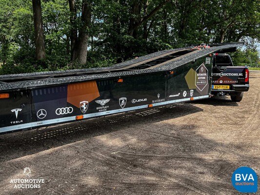 Fifthwheel Bolle Semitrailer car transporter 2016 BE-Combination Auto-ambulance 3 cars, OP-09-BX.