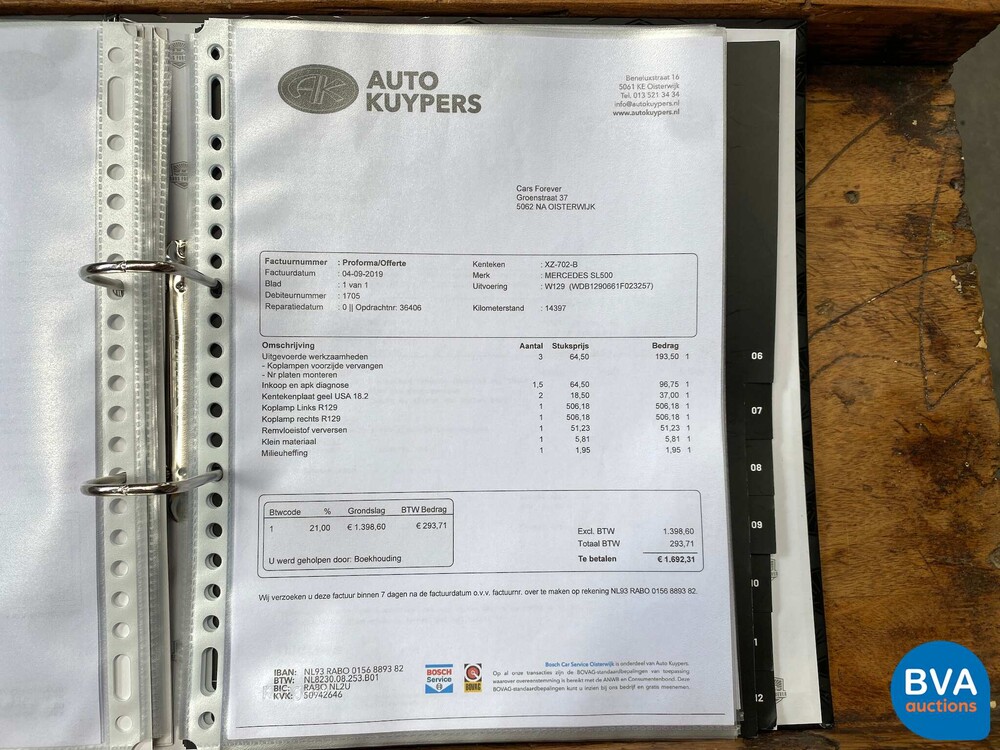 Mercedes Benz SL500 Roadster 5.0L V8 Cabriolet 326hp 1991 14.995 KM.