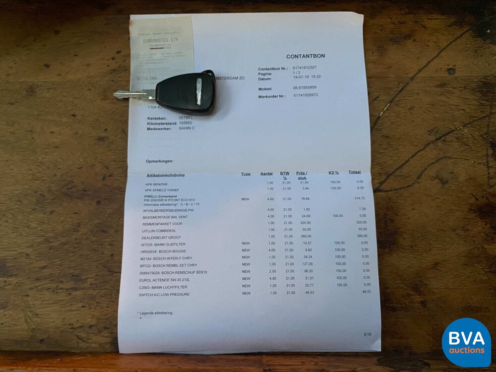 Chrysler PT Cruiser 2.4i Touring 143 PS 2006 -Org NL-, 55-TB-FL.