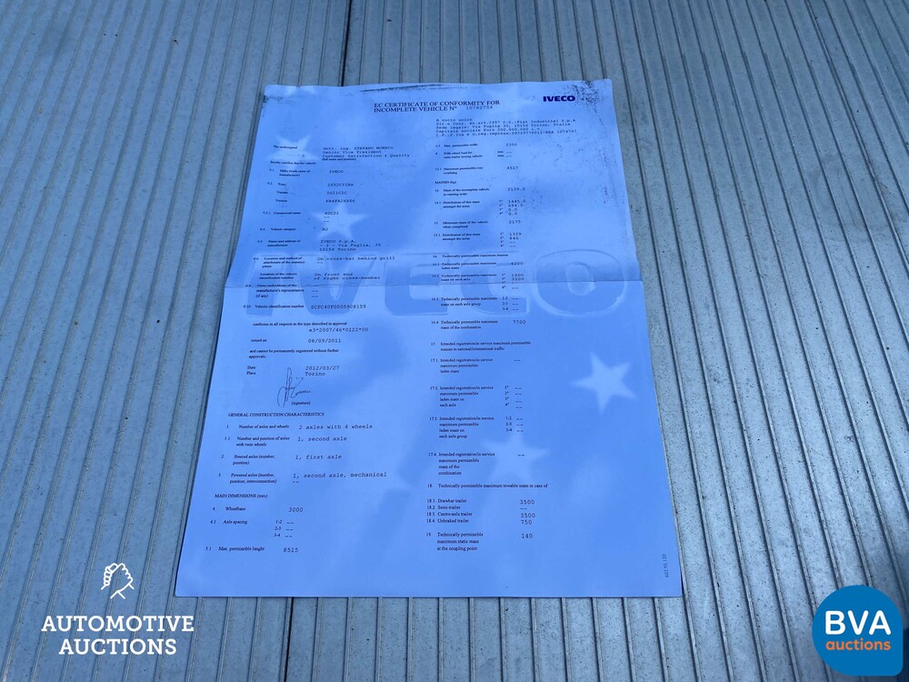 Iveco Daily BE-combinatie 3.0 204pk 2012, 5-VVX-76