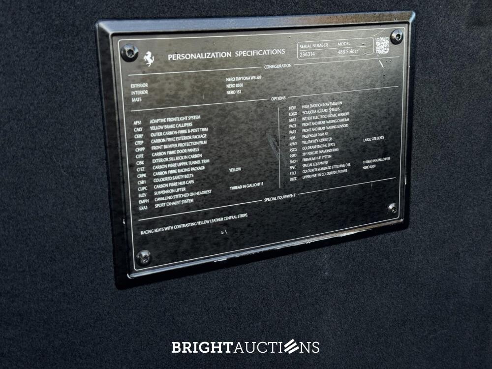 Ferrari 488 Spider HELE 3.9 V8 - Full Carbon – 670pk - Dealergarantie tot 05/2027