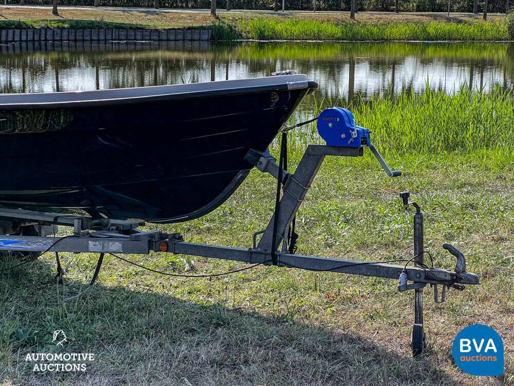 Rhea Gipsy V430 Sloep/Vissersboot inclusief Freewheel Trailer