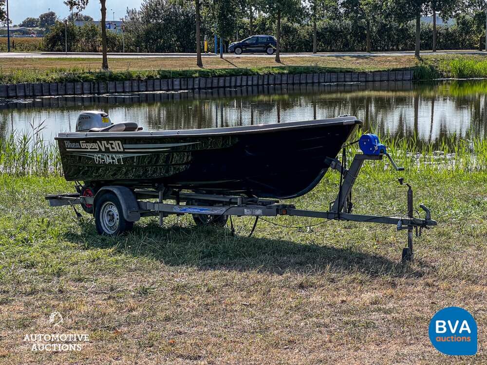 Rhea Gipsy V430 Sloep/Vissersboot inclusief Freewheel Trailer