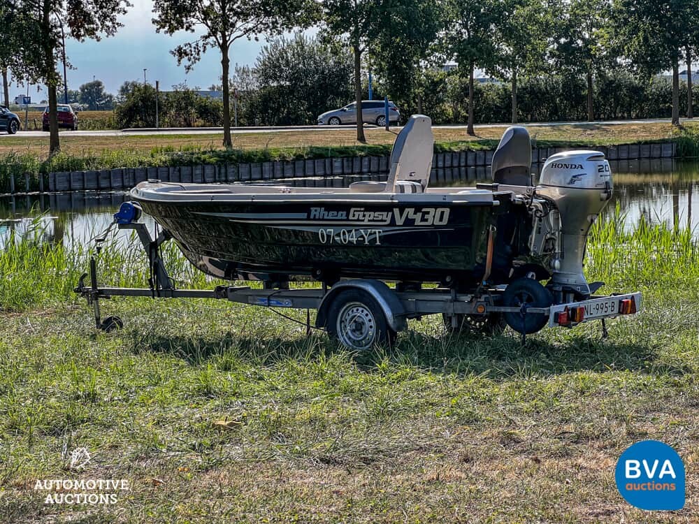 Rhea Gipsy V430 Sloep/Vissersboot inclusief Freewheel Trailer