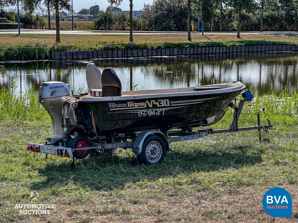 Rhea Gipsy V430 Sloep/Vissersboot inclusief Freewheel Trailer