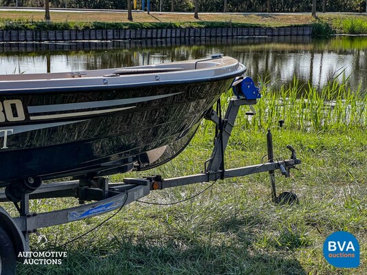 Rhea Gipsy V430 Sloep/Vissersboot inclusief Freewheel Trailer 