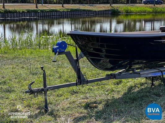 Rhea Gipsy V430 Sloop/Fishing Boat including Freewheel Trailer.