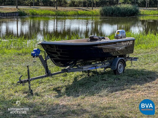 Rhea Gipsy V430 Schaluppe/Fischerboot inklusive Anhänger mit Freilauf.