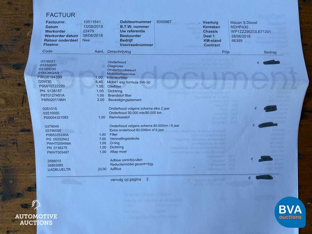 Porsche Macan S 3.0 D Sportchrono 258pk 2016, N-776-BK