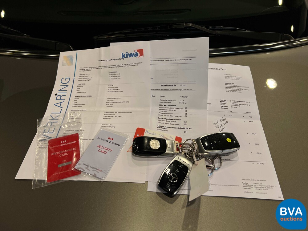 Mercedes-Benz S63 Lang AMG 4Matic+ S-klasse 612pk 2018 FACELIFT -Org. NL-, TJ-542-H