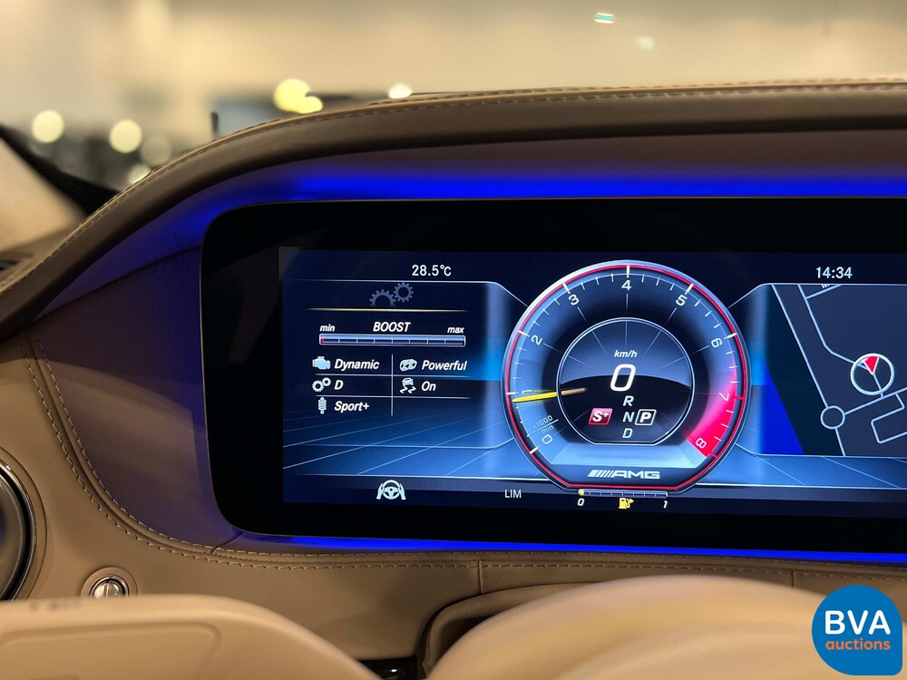 Mercedes-Benz S63 Lang AMG 4Matic+ S-klasse 612pk 2018 FACELIFT -Org. NL-, TJ-542-H