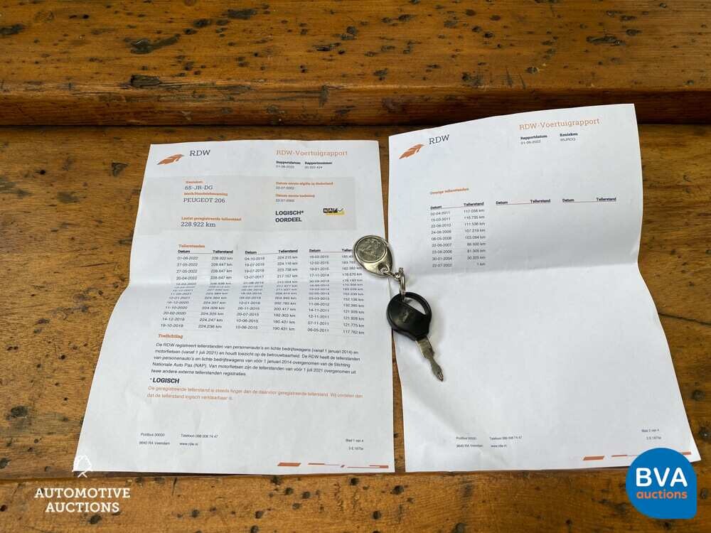Peugeot 206 CC 2.0 136pk 2002 Cabriolet -Org. NL-, 65-JR-DG