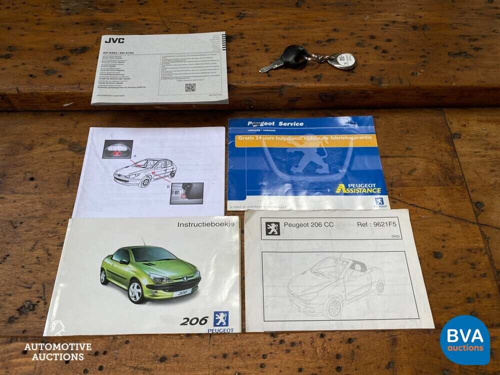 Peugeot 206 CC 2.0 136pk 2002 Cabriolet -Org. NL-, 65-JR-DG