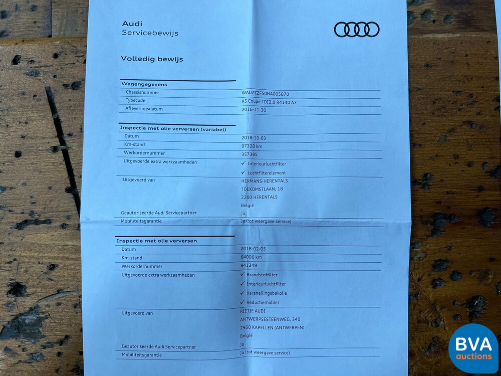 Audi A5 2.0 TDi S-Line Coupe 190pk Virtual Cockpit 2016