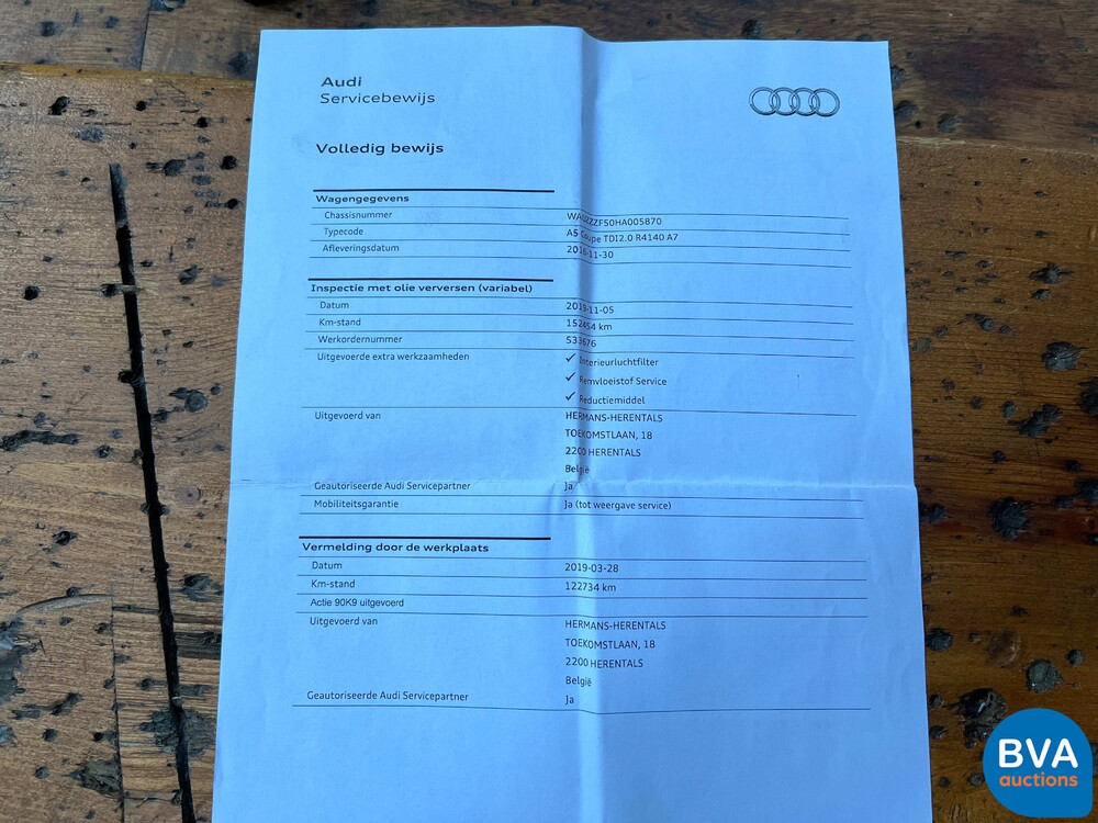 Audi A5 2.0 TDi S-Line Coupe 190pk Virtual Cockpit 2016